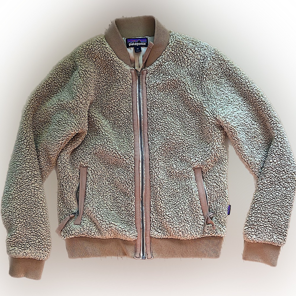 Patagonia Womens Los Gatos Bomber Jacket In Tan Size XS